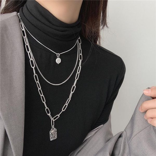 pendant necklaces timeonly retro minimalist coin toggle clasp circle necklace for women double layers gold color chain chokers jewelry, Silver
pendant necklaces timeonly retro minimalist coin toggle clasp circle necklace for women double layers gold color chain chokers jewelry, Silver