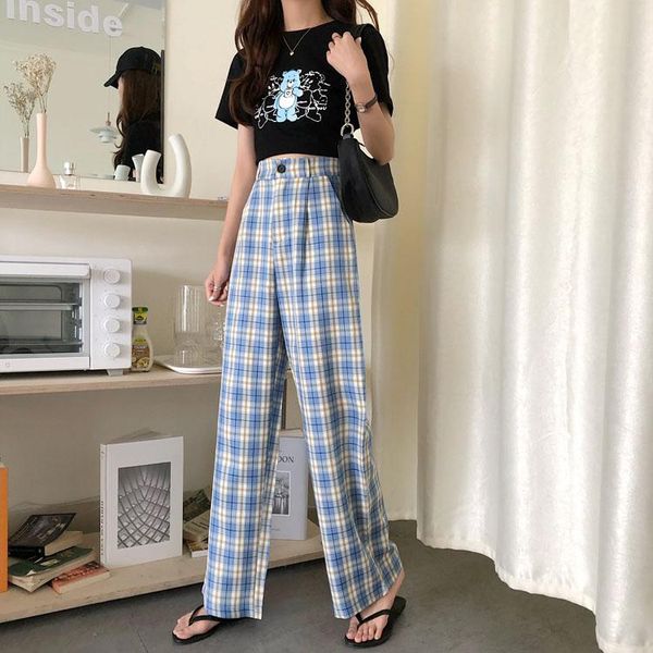 women's pants & capris high waist plaid women street hip hop wide leg casual female korean jogger punk trousers clothes gothic, Black;white
women's pants & capris high waist plaid women street hip hop wide leg casual female korean jogger punk trousers clothes gothic, Black;white