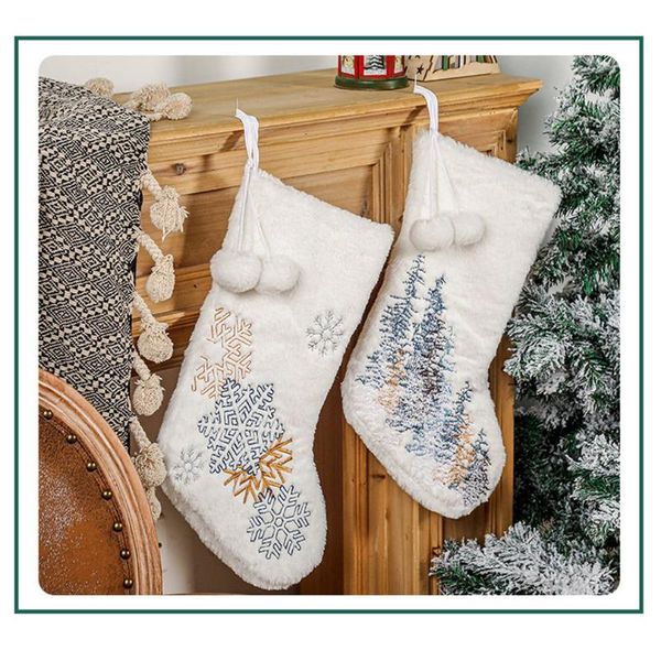 christmas decorations 1pcs stockings snowy white faux fur stocking for holiday party fireplace snowflake
christmas decorations 1pcs stockings snowy white faux fur stocking for holiday party fireplace snowflake