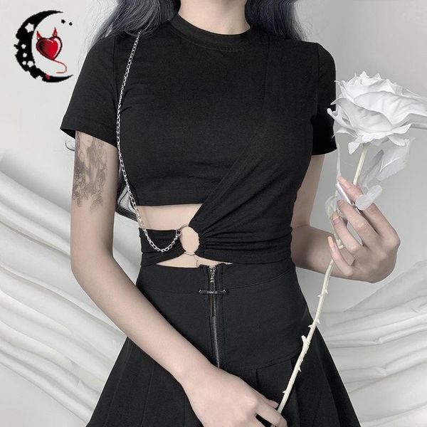 women's t-shirt gothic crop short sleeve women o-neck cross tee female punk clothes goth streetwear black, White
women's t-shirt gothic crop short sleeve women o-neck cross tee female punk clothes goth streetwear black, White