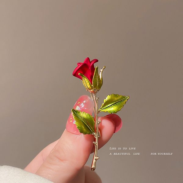 brooch rose simple temperament fashion elegant clothing anti light personalized suit accessories, Gray
brooch rose simple temperament fashion elegant clothing anti light personalized suit accessories, Gray