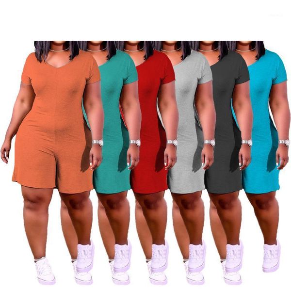 women's tracksuits solid color jumpsuit european and american style women summer fashion v-neck pocket sports leisure suit, Gray
women's tracksuits solid color jumpsuit european and american style women summer fashion v-neck pocket sports leisure suit, Gray