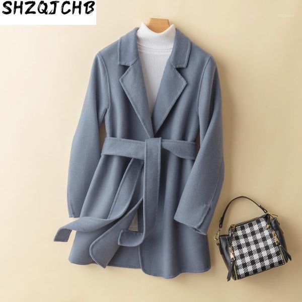 100% wool coat female jacket autumn winter double-sided woman red korean clothes elegant womens coats 1001 women's & blends, Black
100% wool coat female jacket autumn winter double-sided woman red korean clothes elegant womens coats 1001 women's & blends, Black