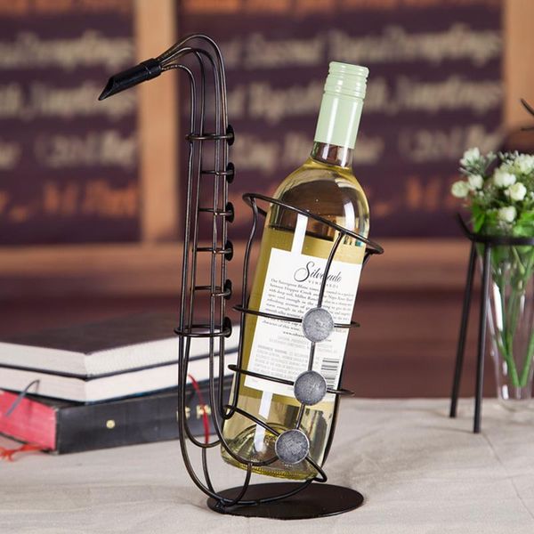 tablewine racks vintage wrought iron saxophone model champagne serving stand decorative metal drinking barware adornment craft accessori
tablewine racks vintage wrought iron saxophone model champagne serving stand decorative metal drinking barware adornment craft accessori