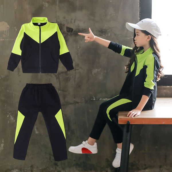 new girl's dress suit: 2021 big girl children's sports fashion spring and autumn two piece suit, White
new girl's dress suit: 2021 big girl children's sports fashion spring and autumn two piece suit, White