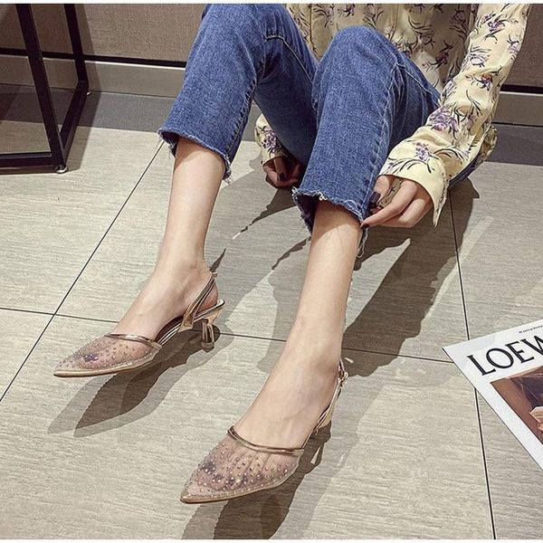 women's sandals buckle fashion shoes female footwear new summer 2021 crystal high heels ladies pumps pointed toe back strap, Black
women's sandals buckle fashion shoes female footwear new summer 2021 crystal high heels ladies pumps pointed toe back strap, Black