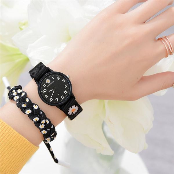 wristwatches small daisy wrist watch women fashion nylon strap dress quartz simple wild girlfriends couple birthday gift, Slivery;brown
wristwatches small daisy wrist watch women fashion nylon strap dress quartz simple wild girlfriends couple birthday gift, Slivery;brown