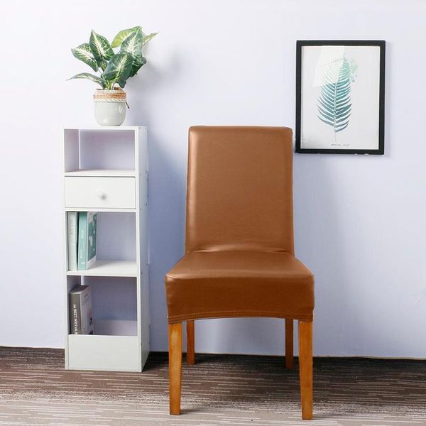 chair covers brown removable pu leather stretch resilient seat cover for dining room kitchen banquet party elastic slipcovers
chair covers brown removable pu leather stretch resilient seat cover for dining room kitchen banquet party elastic slipcovers