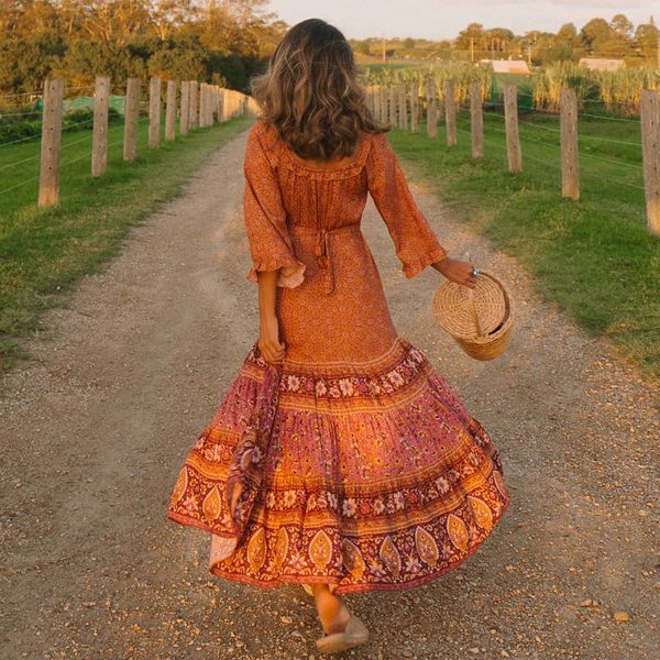 2021 new bohemian beach maxi women indie folk floral print dresses autumn sleeve belt waist casual long dress vestidos zhct, Black;gray
2021 new bohemian beach maxi women indie folk floral print dresses autumn sleeve belt waist casual long dress vestidos zhct, Black;gray