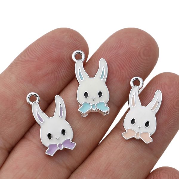 10pcs silver plated enamel pink rabbit charm pendant for jewelry making bracelet earrings necklace diy accessories craft, Bronze;silver
10pcs silver plated enamel pink rabbit charm pendant for jewelry making bracelet earrings necklace diy accessories craft, Bronze;silver