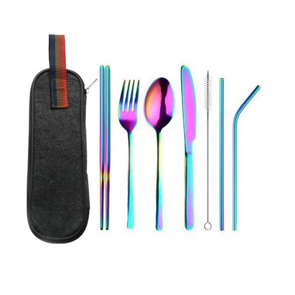 dinnerware sets selling 8 pcs/set stainless steel cutlery fork spoon straw travel picnic school tableware colorful/silver/black/rose gol
dinnerware sets selling 8 pcs/set stainless steel cutlery fork spoon straw travel picnic school tableware colorful/silver/black/rose gol
