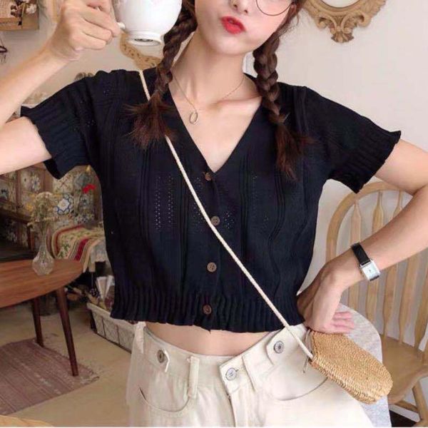 solid color woman tshirts summer ice silk knitted tees cusual short sleeve crop t shirt femme t-shirts mujer camisetas, Gray
solid color woman tshirts summer ice silk knitted tees cusual short sleeve crop t shirt femme t-shirts mujer camisetas, Gray