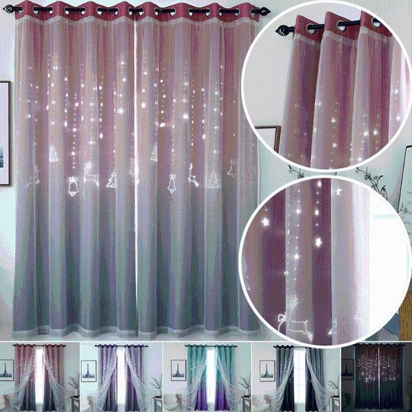 double-layer christmas window curtain yarn tulle overlay hollow cut out ombre curtain drape eyelet living room decor d30
double-layer christmas window curtain yarn tulle overlay hollow cut out ombre curtain drape eyelet living room decor d30