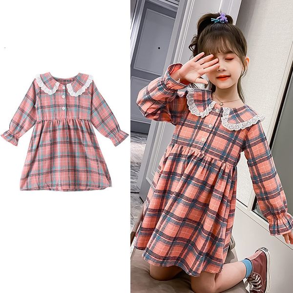 2021 new spring 4-8 10 to 12 13-year-old preppy princess lace style at knee height baby girl chess long 0v83, Red;yellow 
2021 new spring 4-8 10 to 12 13-year-old preppy princess lace style at knee height baby girl chess long 0v83, Red;yellow