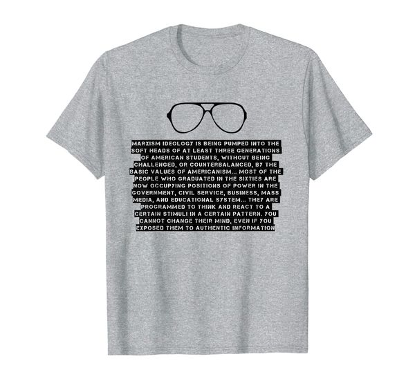 kgb defector yuri bezmenov: warning the west about marxism t-shirt, White;black
kgb defector yuri bezmenov: warning the west about marxism t-shirt, White;black