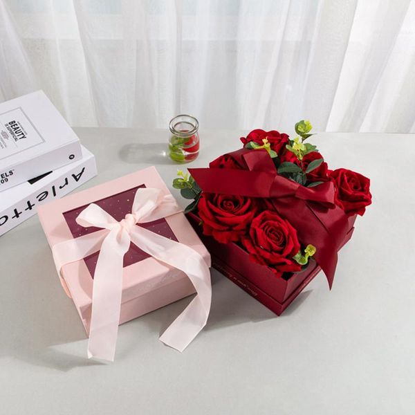 gift wrap 1pc rose soap flower square packaging box wedding birthday valentine's day gifts transparent lid lipstick storage boxes
gift wrap 1pc rose soap flower square packaging box wedding birthday valentine's day gifts transparent lid lipstick storage boxes