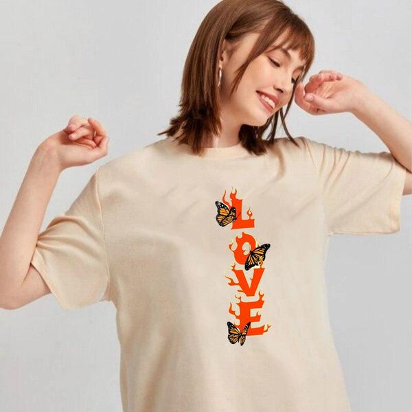women's t-shirt love butterfly flame graphic tee summer fashion kawaii cute funny casual khaki white women tumblr art oversized top
women's t-shirt love butterfly flame graphic tee summer fashion kawaii cute funny casual khaki white women tumblr art oversized top