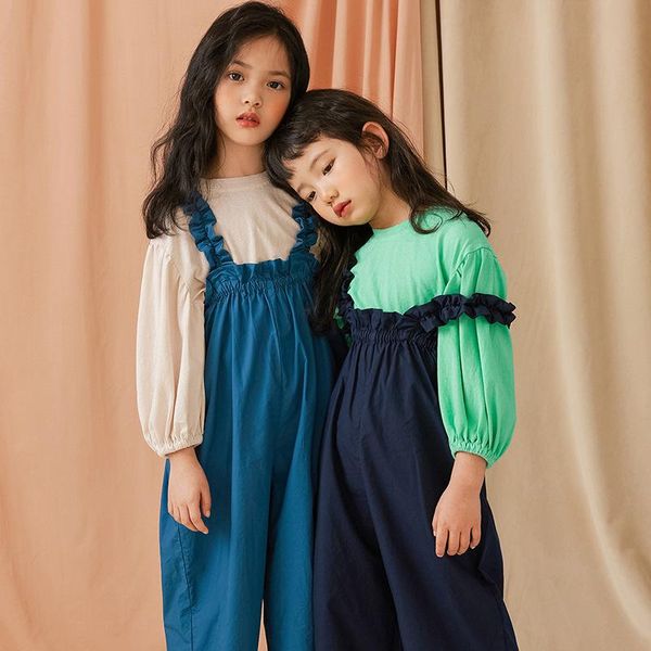 2-9 years toddler girls overalls spring new kids fashion casual loose solid jumpsuit korean style ruffle overall for girls pants, Blue
2-9 years toddler girls overalls spring new kids fashion casual loose solid jumpsuit korean style ruffle overall for girls pants, Blue