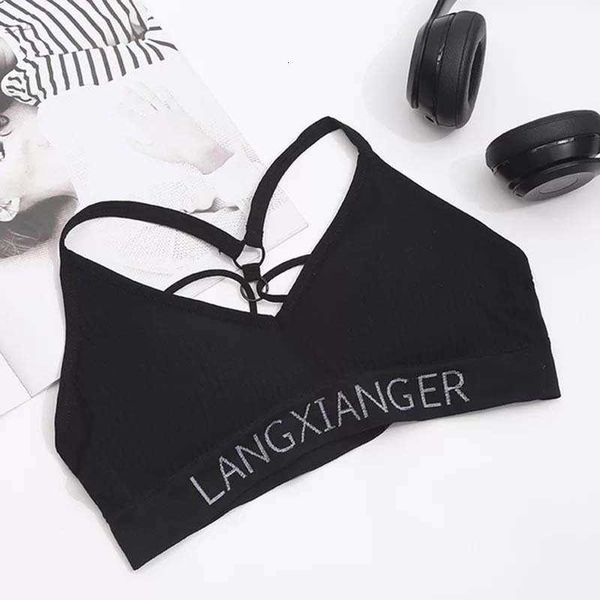 sports bra no steel ring women's fitness running yoga underwear, Black;white
sports bra no steel ring women's fitness running yoga underwear, Black;white