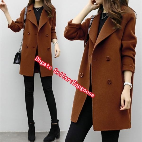 new womens slim wool blend coat coats long sleeve jackets turn-down collar casual jacket autumn winter jacket elegant overcoat, Black
new womens slim wool blend coat coats long sleeve jackets turn-down collar casual jacket autumn winter jacket elegant overcoat, Black
