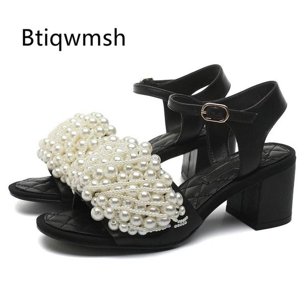 pearl sandals women open toe white rhinestone ankle strap square high heel shoes woman real leather gladiator sandals, Black
pearl sandals women open toe white rhinestone ankle strap square high heel shoes woman real leather gladiator sandals, Black