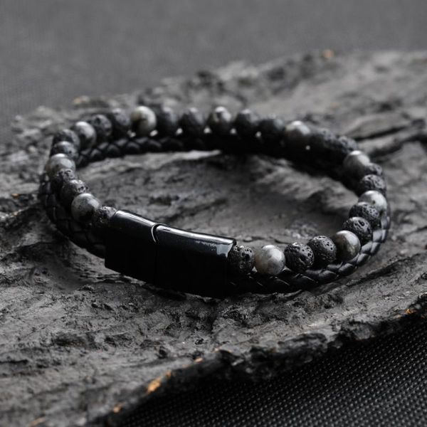 charm bracelets 2021 fashion men jewelry natural stone genuine leather bracelet black stainless steel magnetic clasp tiger eye bead, Golden;silver
charm bracelets 2021 fashion men jewelry natural stone genuine leather bracelet black stainless steel magnetic clasp tiger eye bead, Golden;silver