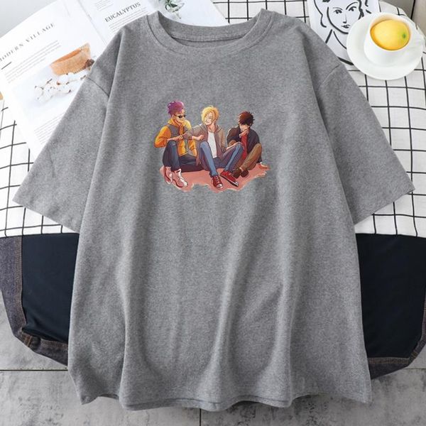 women's t-shirt bananeira peixe trio arte impresso tshirt das mulheres solto casa de manga curta casual confortável camisetas camisas e, White
women's t-shirt bananeira peixe trio arte impresso tshirt das mulheres solto casa de manga curta casual confortável camisetas camisas e, White