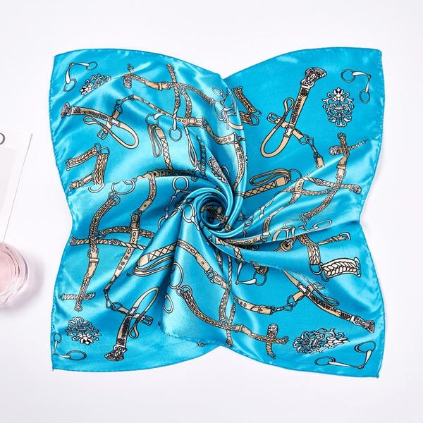 scarves fashion etiquette 50*50cm scarf women small soft squares decorative head stripe print kerchief neck wrap, Blue;gray
scarves fashion etiquette 50*50cm scarf women small soft squares decorative head stripe print kerchief neck wrap, Blue;gray