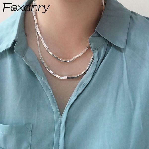 chains foxanry 925 sterling silver necklace 2021 trend couples elegant charming creative glossy geometric party jewelry gifts wholesale
chains foxanry 925 sterling silver necklace 2021 trend couples elegant charming creative glossy geometric party jewelry gifts wholesale
