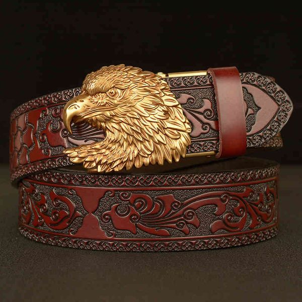 belts domineering three-dimensional eagle head automatic buckle men's leisure fashion tangcao real cow leather pants with personalized, Black;brown
belts domineering three-dimensional eagle head automatic buckle men's leisure fashion tangcao real cow leather pants with personalized, Black;brown