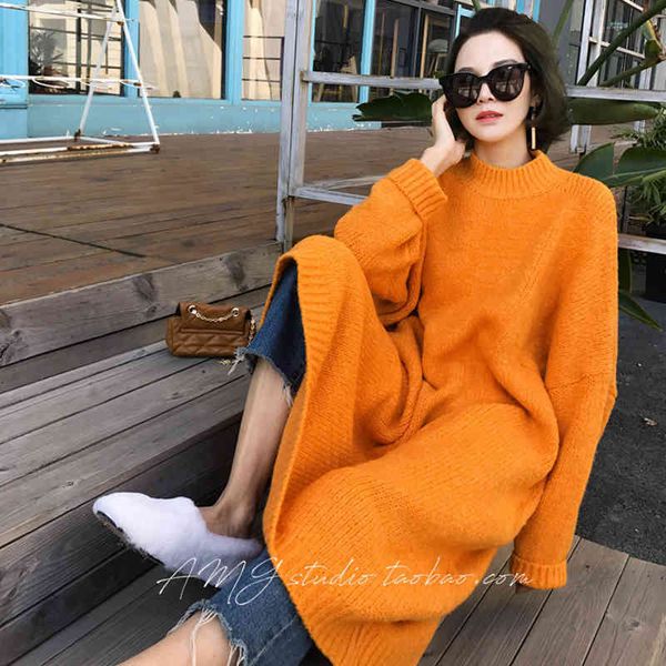 women's sweaters korean style oversize the neck jumper loose female fall knit nightgown premium fashion women's sweater temperamen, White;black
women's sweaters korean style oversize the neck jumper loose female fall knit nightgown premium fashion women's sweater temperamen, White;black