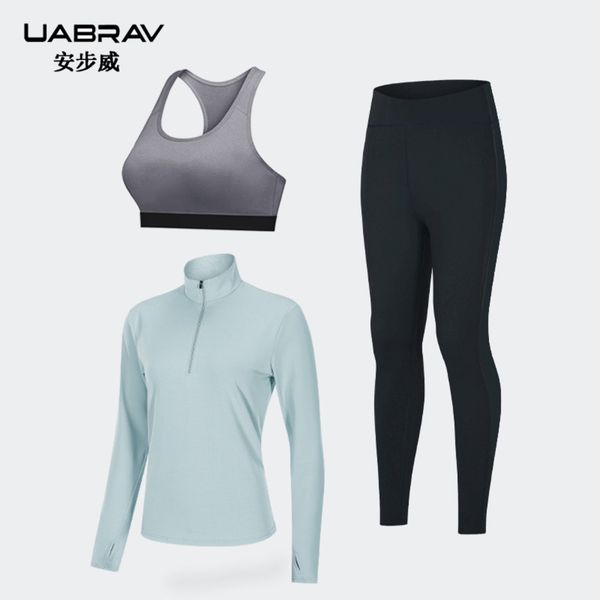 spring and autumn new yoga women's sports three piece elastic beautiful back long sve running fitns suit, Gray
spring and autumn new yoga women's sports three piece elastic beautiful back long sve running fitns suit, Gray