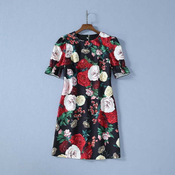 casual dresses european american women and clothing autumn style short sleeves round turtleneck frizzy flower print dress fashion ddsu, Black;gray
casual dresses european american women and clothing autumn style short sleeves round turtleneck frizzy flower print dress fashion ddsu, Black;gray