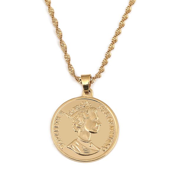 queen head jewelry new fashion gold color coins pendant necklaces for women jewelry, Silver
queen head jewelry new fashion gold color coins pendant necklaces for women jewelry, Silver