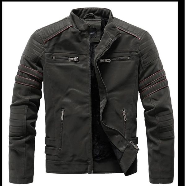 men's leather & faux autumn and winter frosted clothing fashion self-cultivation brushed pu jacket motorcycle tide brand self-cultivati, Black
men's leather & faux autumn and winter frosted clothing fashion self-cultivation brushed pu jacket motorcycle tide brand self-cultivati, Black