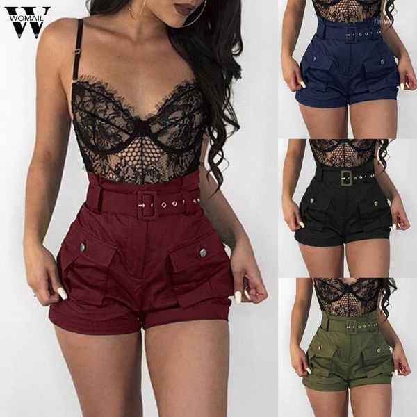 womail shorts 1pc women's summer girls pockets wide-leg short dungarees overalls with belt 2021 may281, White;black
womail shorts 1pc women's summer girls pockets wide-leg short dungarees overalls with belt 2021 may281, White;black