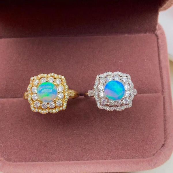 cluster rings 100% real natural opal 925 sterling silver fine jewelry for men or woman female birthday, Golden;silver
cluster rings 100% real natural opal 925 sterling silver fine jewelry for men or woman female birthday, Golden;silver