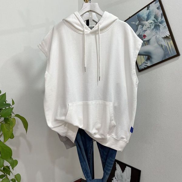 vest women's autumn terry cotton loose large hooded color with sleeveless sweater waistcoat, White
vest women's autumn terry cotton loose large hooded color with sleeveless sweater waistcoat, White