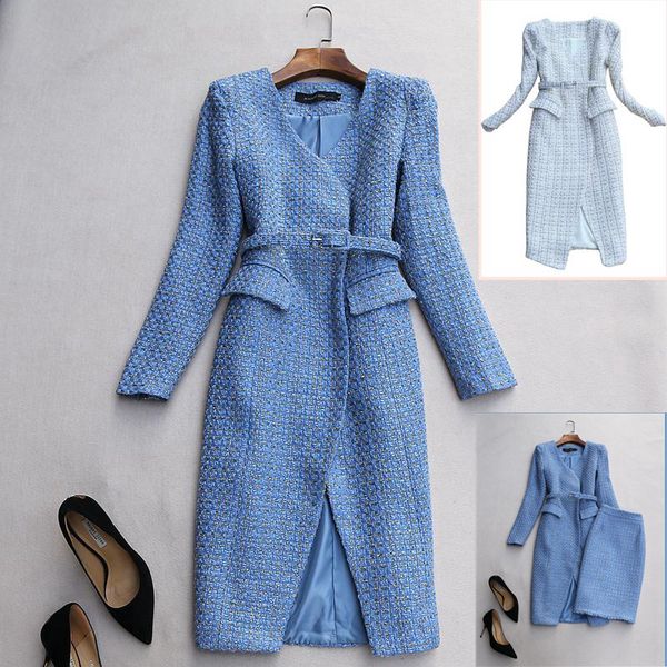 fashion autumn and winter new woolen slim ladies small fragrance in the long coat women's jacket cshe, Black
fashion autumn and winter new woolen slim ladies small fragrance in the long coat women's jacket cshe, Black