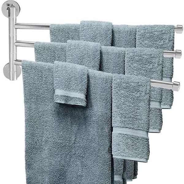 stainless steel towel bar rotating towel rack bathroom kitchen storage
stainless steel towel bar rotating towel rack bathroom kitchen storage
