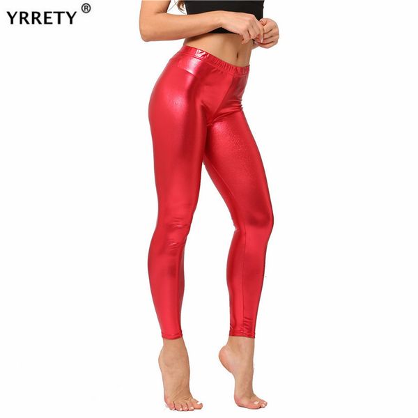legging yrrety women shining metallic leggings bright leather pant fitness fashion casual gold silver jeggings women's broek, Black
legging yrrety women shining metallic leggings bright leather pant fitness fashion casual gold silver jeggings women's broek, Black