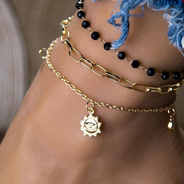 anklets vintage boho multi layer crystal beads for women fashion moon star sun pendent anklet handmade chain foot party jewelry, Red;blue
anklets vintage boho multi layer crystal beads for women fashion moon star sun pendent anklet handmade chain foot party jewelry, Red;blue
