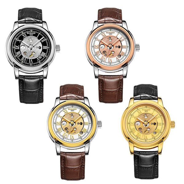 wristwatches genuine binger1159 business series mechanical classical simple generous leisure time affairs leather all match crystal, Slivery;brown
wristwatches genuine binger1159 business series mechanical classical simple generous leisure time affairs leather all match crystal, Slivery;brown