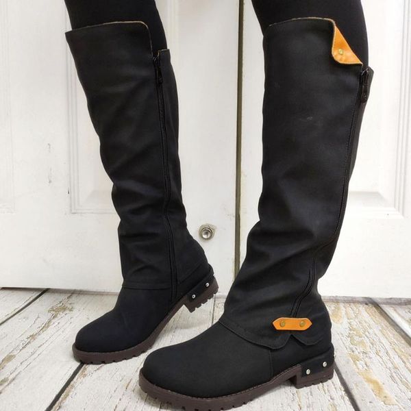 boots autumn winter wholesale retro high-quality zipper cosy walking calf riding shoes women large size 43, Black
boots autumn winter wholesale retro high-quality zipper cosy walking calf riding shoes women large size 43, Black