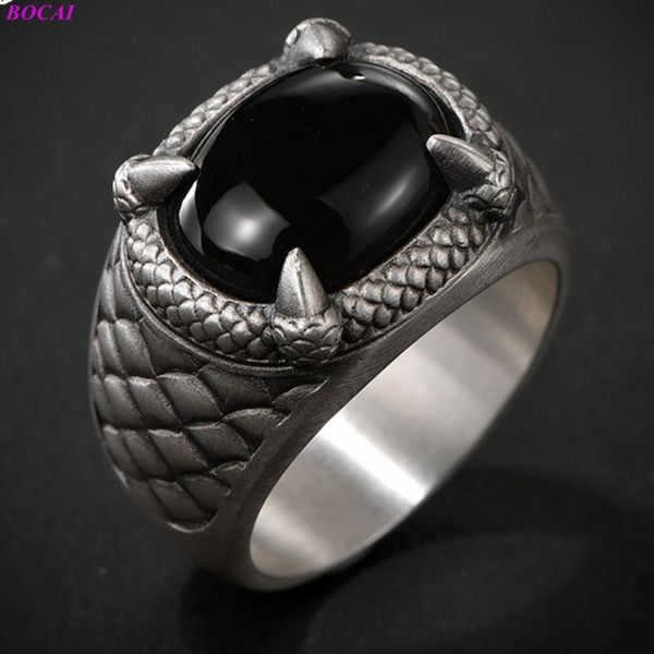 2021 new solide s925 sterling ring male trend personality single dragon claw scale retro domineering thai sier rings umq1, Silver
2021 new solide s925 sterling ring male trend personality single dragon claw scale retro domineering thai sier rings umq1, Silver
