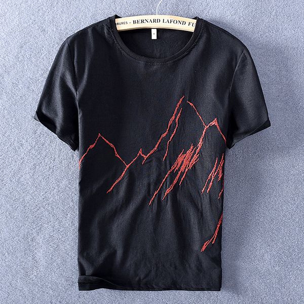 2021 new embroidered short sleeve summer linen shirt brand fashion t-shirt casual o-neck breathable t shirts for men camisa 7j1b, White;black
2021 new embroidered short sleeve summer linen shirt brand fashion t-shirt casual o-neck breathable t shirts for men camisa 7j1b, White;black
