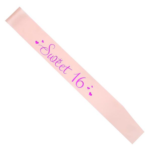 party decoration sweet 16 satin ribbon sash birthday girls 16th princess decorations favor gifts supplies white pink
party decoration sweet 16 satin ribbon sash birthday girls 16th princess decorations favor gifts supplies white pink