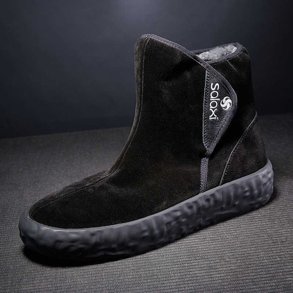 northeast snow boots men's winter warm psh leather martin boots men's high thickened fashion shoes, Black
northeast snow boots men's winter warm psh leather martin boots men's high thickened fashion shoes, Black