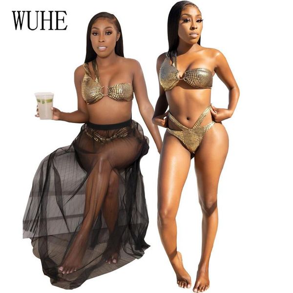 women's swimwear yeya serpentine print 3 piece sets breast wrap one shoulder panties +mesh see through skirts beach bikini casual, White;black
women's swimwear yeya serpentine print 3 piece sets breast wrap one shoulder panties +mesh see through skirts beach bikini casual, White;black