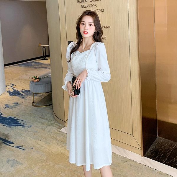 casual dresses coigarsam women korean dress fashion one piece autumn spring 2021 long sleeve pearl white black traf robe vestidos, Black;gray
casual dresses coigarsam women korean dress fashion one piece autumn spring 2021 long sleeve pearl white black traf robe vestidos, Black;gray